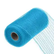 6 Inch Glitter Poly Burlap Mesh for Wreath Ribbon 10 Yard Blue