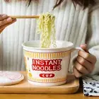 Ceramic Instant Noodles Cup with Lid