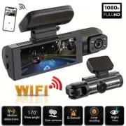 1080P WiFi Dual Dash Cam – Front & Inside Car Camera with Night Vision