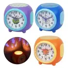 Silent Music Alarm Clock with Colorful Projections for Peaceful Mornings