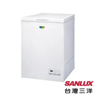 【全館折扣】SCF-108GE SANLUX台灣三洋 105公升 上掀式冷凍櫃 急速冷凍 上蓋式LED照明燈 電子式控溫