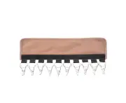 10 Clip Door Hanger Cap Rack for Hat Storage & Organization - Khaki