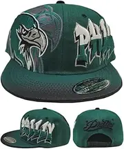 Philadelphia New Leader Premium Graffiti Liberty Bald Eagle Philly Green Black Era Snapback Hat Cap, Black, One Size