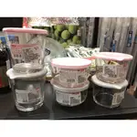 🎀大創代購🛒附蓋玻璃保存碗(日本製) 3色3種容量 飯菜收納/調味料收納等食物收納盒