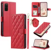 For Samsung Galaxy S20 Plus 4G/5G Wallet Case PU Leather Stand Phone Cover