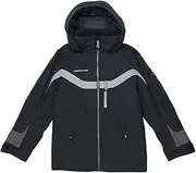 [Obermeyer] Boy's Fleet Jacket (Little Kids/Big Kids) Black MD (10-12 Big Kids)