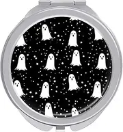 RTSEBVN Travel Makeup Mirror Portable Pocket Mirror Foldable Black-and-White Style Printing Compact Mirror for Women Gifts