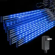 192LEDs /384LED 8Tube Meteor Shower Rain String Lights Waterproof Christmas Blue