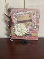 2006 OOAK Sweetheart Tea Party Mixed Media Art Book ScrapBook Handmade