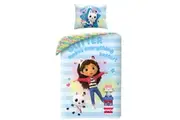 Gabby's Dollhouse Glitter Girls Cotton Quilt Cover Set - Single Bed