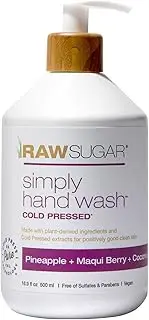 simply hand wash cold pressed pineapple & maqui berry & coconut
