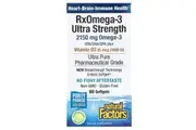 Natural Factors, RxOmega-3 Ultra Strength with Vitamin D3, 60 Softgels