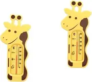 KOMBIUDA 2pcs Cartoon Shape Bath Thermometer Digital Tub Thermometer Abs Material Prevent Burns