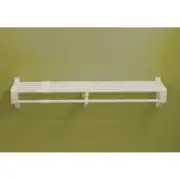 EZ Shelf Closet System Wall Mount Expandable Adjustable w/ End Bracket White