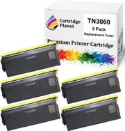 5-Pack Compatible Toner Cartridge for Brother TN-3060 TN3060 (6,700 Pages) for Brother HL5140 HL5150D HL5170DN MFC8220 MFC8440 MFC8840D