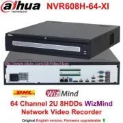 Dahua NVR608H-64-XI 64CH 8SATA 8K 32MP AI WizMind NVR Face recognition 1280Mbps