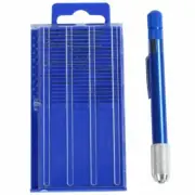 17 PC SET Precision Fine Mini Jeweler's Wire Gauge Drill Bit Kit 61-80 w/ CASE