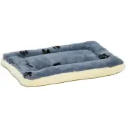Reversible Blue & Cream Pet Bed for Tiny Breeds | Fits 18" Metal Dog Crates