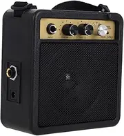 HOMSFOU Compact Electric Guitar Speaker Amplifier Mini Amplifier for Electric Guitar Acoustic Guitar Amp Bass Guitar Mini Amp Accessory