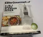 Elite Gourmet 3-IN-1 Hand Blender Mixer Model EHB308-NEW IN UNOPENED BOX