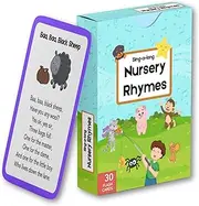 Personalised Classic Nursery Rhyme Cards for Babies and Toddlers, Incy Wincy Spider, The Wheels on The Bus, Early Learning Resources, Educational Preschool Children's Toys
