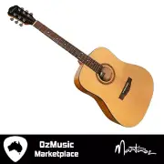 NEW Martinez '41 Series' Left Handed Student Dreadnought Acoustic Guitar Spruce