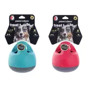 Pet Dog Puppy Food Dispenser Treat Toy Slow Feeder Chew Teeth Cleaning Training