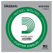 .056 Gauge Nickel Wound Electric Guitar Single String D'Addario NW056