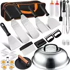 31pcs Griddle Accessories Kit Grilling Tools for Blackstone and Camp Chef Metal