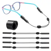 Glasses Strap Sports(10-14 Inch) 4 Pack Kids Glasses Strap Youth Glasses Str