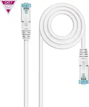 Cat.7 LSZH SFTP PIMF AWG26 Network Cable White 50cm Ideal for High Speed Networking Provides Excellent Interference Protection, Perfect for Environments That Request Maximum Requirements