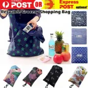 Nylon Reusable Foldable Recycle Grocery Shopping Carry Bags Tote Handbags Eco AU