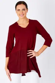 Chiffon Hem Tunic--ORI-52501