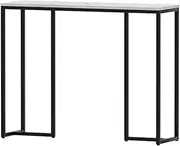 [Artiss] Console Table, Wood Side Hallway Tables Desk Drawers Display Home Bedroom Office Living Room Entryway Furniture, with 2 Drawer 15mm Particle Board Spacious Storage Space White
