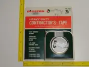 VTG Disston Carlson 25' Tape Measure Carpenters Landscaping Heavy Duty USA NOS