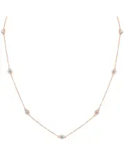 14K Rose Gold 1.50 ct. tw. Diamond Necklace
