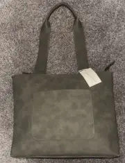 Universal Thread Olive Colored Tote Bag Approx. 14"x 12" W/ Pockets