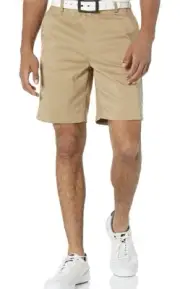 Amazon Essentials Men's Classic-Fit Stretch Golf Short 34W - Khaki Brown