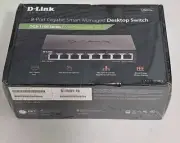 D-Link DGS-1100-08V2 8-Port Smart Managed Desktop Switch 8GbE Ports L2, VLANs