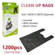 1200pcs Scented Dog Poo CleanUp Plastic Bags Pet Rubbish Waste Pick Disposal Bag