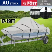 17ft-19ft Boat Cover Trailerable Marine Grade Weatherproof Jumbo Heavy Duty