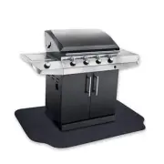 Under the Grill Protective Deck and Patio Mat, 39 x 72 inches, Black