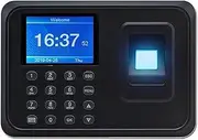 Employee Attendance Machine DW-F01 Biometric Fingerprint Time Attendance Machine Time Clock Recorder Time Clocks for Small Business for Small Businesses and Offices