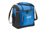 Coleman Outdoor 30 Can Soft Shell Cooler Insulated Camping Lunchbox Bag Blue