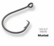 MUSTAD CIRCLE HOOK-39944-BN-3/0 SIZE-50PACK - CIRCLE HOOK-POINT BENT IN-3/0 SIZE