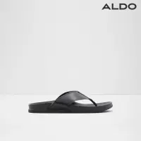 在飛比找momo購物網優惠-【ALDO】AFUTHIEN-素色百搭夾趾涼鞋-男鞋(黑色)