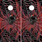Black Widow Spider LAMINATED Cornhole Wrap Bag Toss Skin Decal Sticker Wraps
