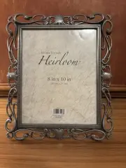 HomeTrends Heirloom Ornate Scroll Pewter 8x10 Picture Frame NEW