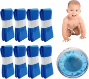 8 Pack-Nappy Bin Refill Bags, 4.5M Odour-Proof Nappy Bin Refill Cassettes,Lar...