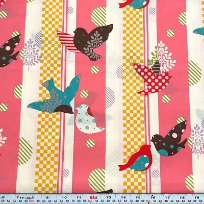 It's a HOOT by Momo for Moda Floral Cotton Fabric by the HALF YARD 18" x 43"